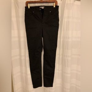 Madewell 29TL curvy high rise skinny in black